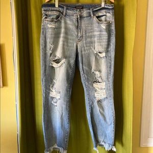 Judy Blue Size 18 Distressed Boyfriend Jean